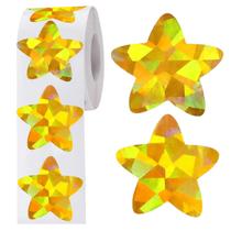 Star Stickers Anwyll Holographic Gold, 500 unidades, 3,8 cm, autoadesivos Star Stickers Anwyll Holographic Gold, 500 unidades, 3,8 cm, autoadesivos
