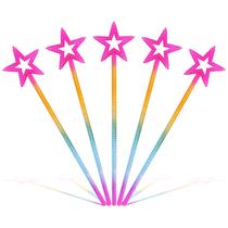 Star Wands PEUTIER Girls Sparkle Star Princess 34 cm 5 unidades
