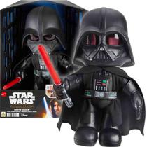 Star Wars Boneco de Pelúcia Darth Vader com Modificador de Voz e Luz - Mattel HJW21