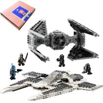 STAR WARS COLEÇÃO THE MANDALORIAN 2 NAVES Fang Mandalorian vs. Tie Interceptor COM 4 MINIFIGURES BLOCOS DE MONTAR 957 PEÇAS LETSGO STAR WARS COLEÇÃO THE MANDALORIAN 2 NAVES Fang Mandalorian vs. Tie Interceptor COM 4 MINIFIGURES BLOCOS DE MONTAR 957 PEÇAS LETSGO