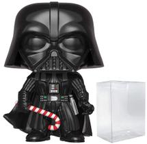 Star Wars: Feriado - Darth Vader com Candy Cane Funko Pop! Boneco de vinil (fornecido com capa protetora compatível com Pop Box)