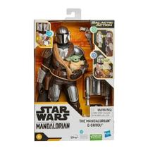 Star Wars Figura Interativa Mandalorian e Grogu Hasbro F5194