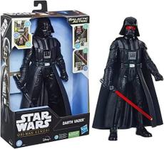 Star Wars Galactic Action Obi Wan Kenobi - Darth Vader Eletrônico 30 CM C/ Some Luz - Hasbro