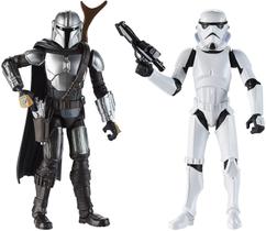 Star Wars Galaxy of Adventures The Mandalorian 5-Inch-Scale Figure 2 Pack with Fun Blaster Accessories, Toys for Kids Ages 4 and Up