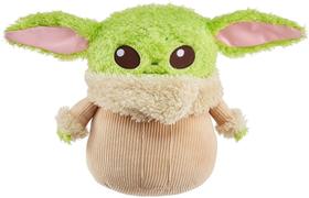 Star Wars Grogu Soft 'N Fuzzy Plush, Personagem Favorito dos Fãs, Push Hand &amp It Makes Noises, Presente Colecionável para Fãs, Coletores &amp Crianças 3 Anos &amp Up Exclusivo da Amazon