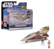 Star Wars Micro Galaxy Squadron Jedi Starfighter Com 2 Micro Figuras - Obi Wan e R4 P17 - Launch Edition - Sunny - 3441