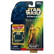 Star Wars, O Poder da Força, Princesa Leia Organa (Jabba's Prisioner) Figura com Slide, 3.75