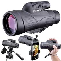 Starboosa Monocular 12x50 HD à prova D'Água com prisma BAK40mlaro e suporte para smartphone. Ideal para observação de pássaros, caça, acampamento e caminhadas