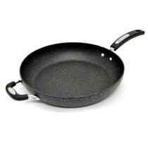 Starfrit The Rock Classic Frigideira Profunda Antiaderente 32 cm com Cabo Auxiliar - Alumínio Forjado Durável - Resistente ao Forno - Livre de PFOA - Fácil de Limpar