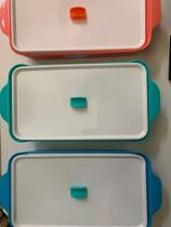 Starlux 03 Peças Ud Caçarola Retangular Com Tampa E Alça 1,6L