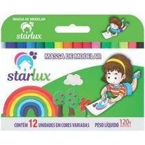 Starlux Massa Modelar 12 Cores Com 6 Unidades Starlux Massa Modelar 12 Cores Com 6 Unidades