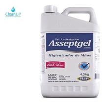 Start Asseptgel Cristal 4,3Kg Equivalente a 5L Higienizador em Gel para Assepsia das Mãos