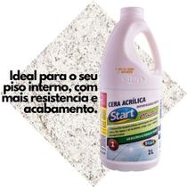 Start Cera Acrílica 2L Brilho, Proteção e Alta Resistência para Pisos