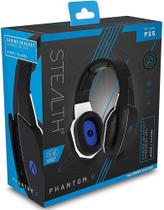 Stealth Phantom V Premium Stereo Gaming Headset C/ Fio (Preto e Azul) - PS4, PS5, SWITCH, CEL e PC