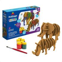Steam Quebra-cabeça 3D Animais do Safari para Colorir 34 Peças com 6 Tintas Guaches Sortidas Xalingo - 17176 Steam Quebra-cabeça 3D Animais do Safari para Colorir 34 Peças com 6 Tintas Guaches Sortidas Xalingo - 17176