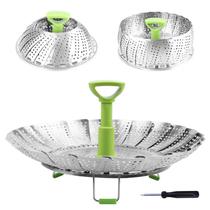 Steamer Basket Consevisen para vegetais de aço inoxidável Steamer Basket Consevisen para vegetais de aço inoxidável