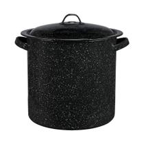 Steamer Granite Ware 14.7L em aço esmaltado com tampa para indução