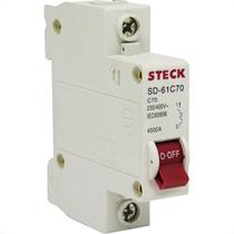 Steck Disjuntor Din.1P 70A C 4,5Ka Steck Disjuntor Din.1P 70A C 4,5Ka