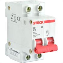 Steck Disjuntor Din.2P 50A C 3Ka Steck Disjuntor Din.2P 50A C 3Ka