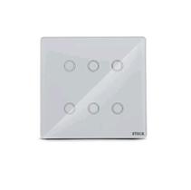 Steck Smarteck Interruptor Inteligente 6 Módulos 4x4 Touch Branco Steck Smarteck Interruptor Inteligente 6 Módulos 4x4 Touch Branco