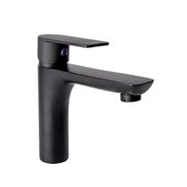 Steel Black Monocomando Lavatorio Mesa Bica Baixa - Levo