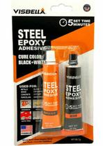 Steel Epoxy (Black + White)-Cola Epoxy P/ Metal, Madeira, Plastico e Vidro. - Visbella