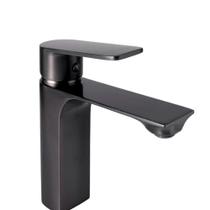 Steel Grafite Monocomando Lavatorio Mesa Bica Baixa - Levo