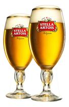 Stella artois jogo c/. 02 tacas p/. cerveja 250 ml - Globimport