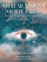 Stellar Visions Oracle Cards: 53-Card Deck and Guidebook Your Guide Astrological and Mystic Power - Red