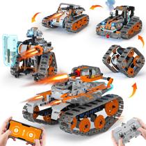 STEM Building Toys QHECTTY 5 em 1 com controle remoto e APP