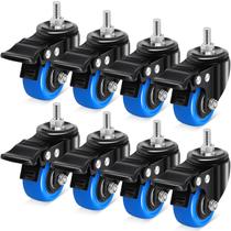Stem Caster Wheels Humagineer de 5 cm Heavy Duty com fechadura, conjunto de 8