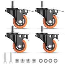 Stem Caster Wheels YUPEZOP Heavy Duty de 2 polegadas, conjunto de 4