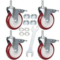 Stem Casters DICASAL de 5 polegadas com capacidade de 1650 libras, pacote com 4