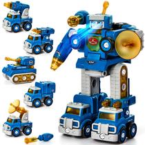 STEM Toys hahaland 5 em 1 Take Apart Trucks Transform Robot STEM Toys hahaland 5 em 1 Take Apart Trucks Transform Robot