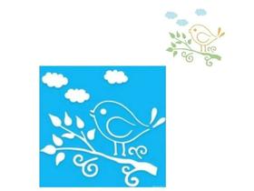 Stencil 100X100MM Passaros 2 259 Acrilex Stencil 100X100MM Passaros 2 259 Acrilex