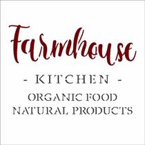 Stencil 10X10 Simples FarmHouse Kitchen - Opa 2993