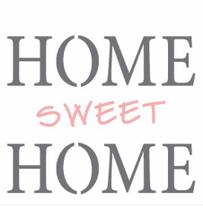 Stencil 14X14 Duplo Home Sweet Home OPA 2337