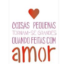 Stencil 15X20 Simples Com Amor OPA 1754