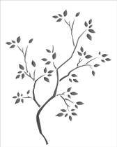 Stencil 2025 Simples Árvore Seca OPA 1235 - Opa Criando Arte