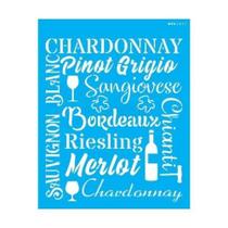 Stencil 20x25 2851 Culinária Estamparia Vinhos Stencil 20x25 2851 Culinária Estamparia Vinhos