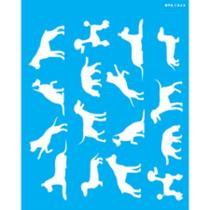 Stencil 20x25 2868 Pet Estamparia Cães I Stencil 20x25 2868 Pet Estamparia Cães I