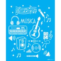 Stencil 20X25 - Estamparia Musica - OPA 3515 Stencil 20X25 - Estamparia Musica - OPA 3515