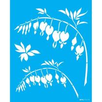 Stencil 20X25 - Flor Coração Sangrento - OPA 3519