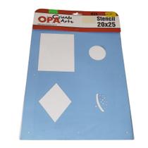 Stencil 20x25 Simples Bandeira Do Brasil OPA 517 - 50%