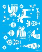 Stencil 20X25 Simples - Estamparia Natalina Nórdica - Opa 3541