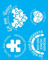 Stencil 20X25 Simples - Símbolos Autismo - Opa 3555