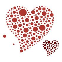 Stencil Acrilex 10x10 1147 Corações