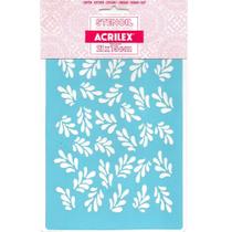 Stencil Acrilex 21 X 15cm - 1116 Flores do Campo 2 Stencil Acrilex 21 X 15cm - 1116 Flores do Campo 2