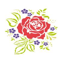 Stencil Acrilex 21x15 1184 Amor Perfeito