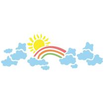 Stencil Acrilex 33x14 1106 Arco-Íris